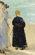 Edouard Manet Sur la plage de Boulogne oil painting picture wholesale